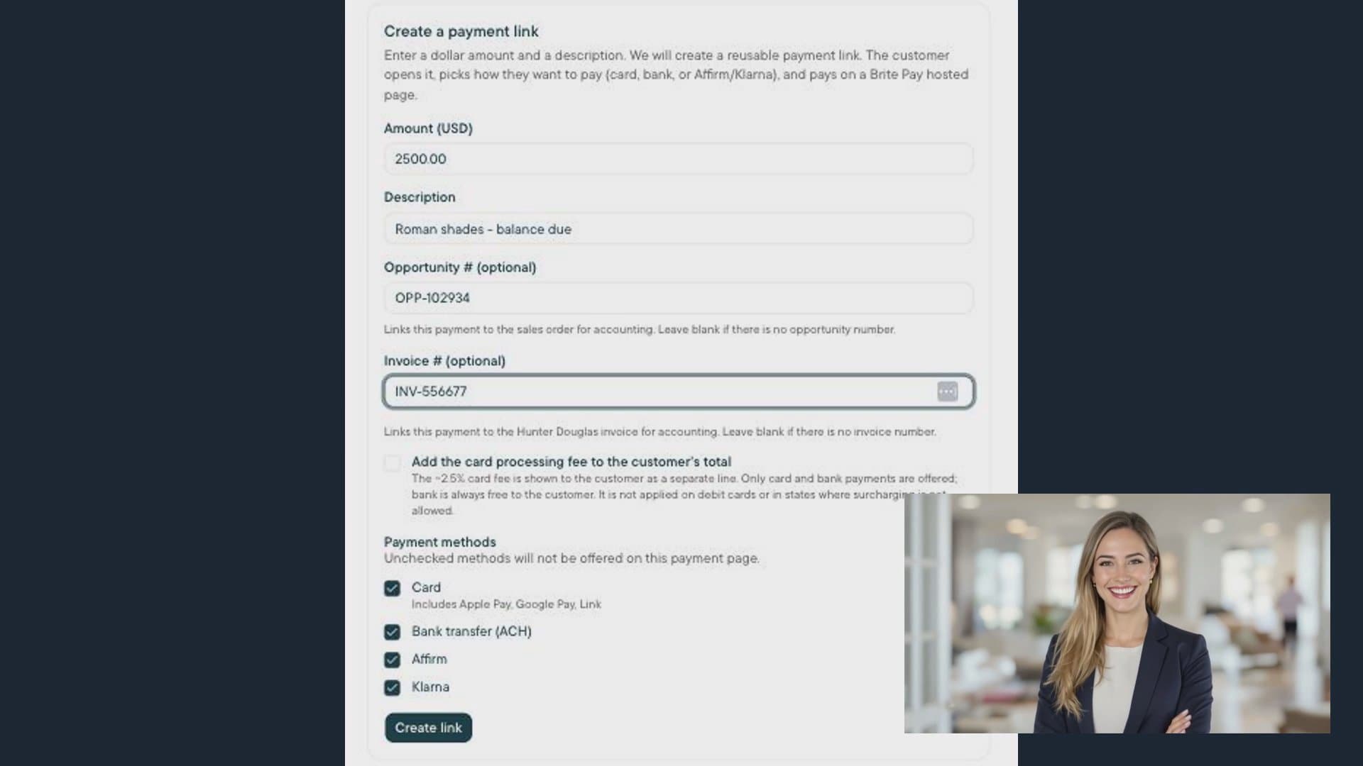 The Brite Pay Dashboard poster